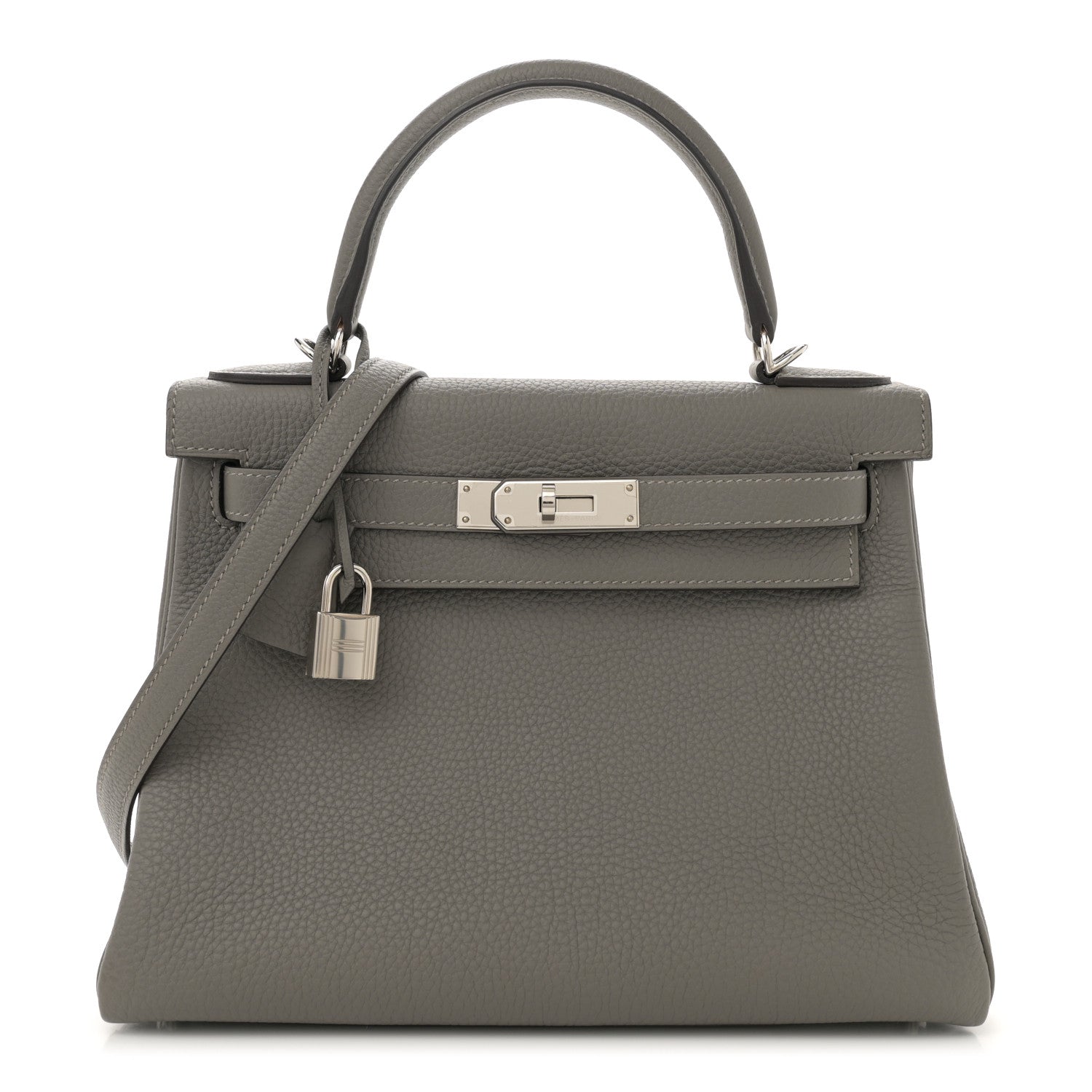 Hermes Togo Kelly Retourne 28 Gris Meyer 1 of 11