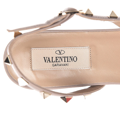 Valentino Garavani Nappa Rockstud Slingback Flats 36.5 Pastel Grey Poudre 6 of 9