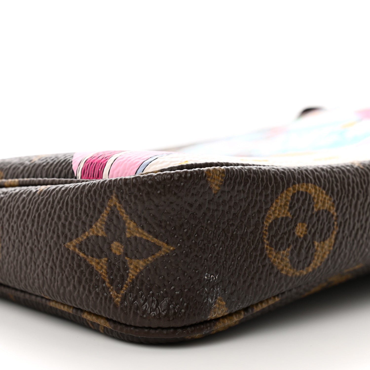 Louis Vuitton Monogram 2022 Christmas Animation Tokyo Mini Pochette Accessories Blue 8 of 9