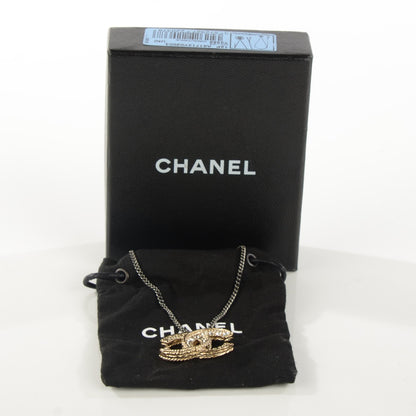 Chanel Crystal Timeless CC Necklace Gold 7 of 7