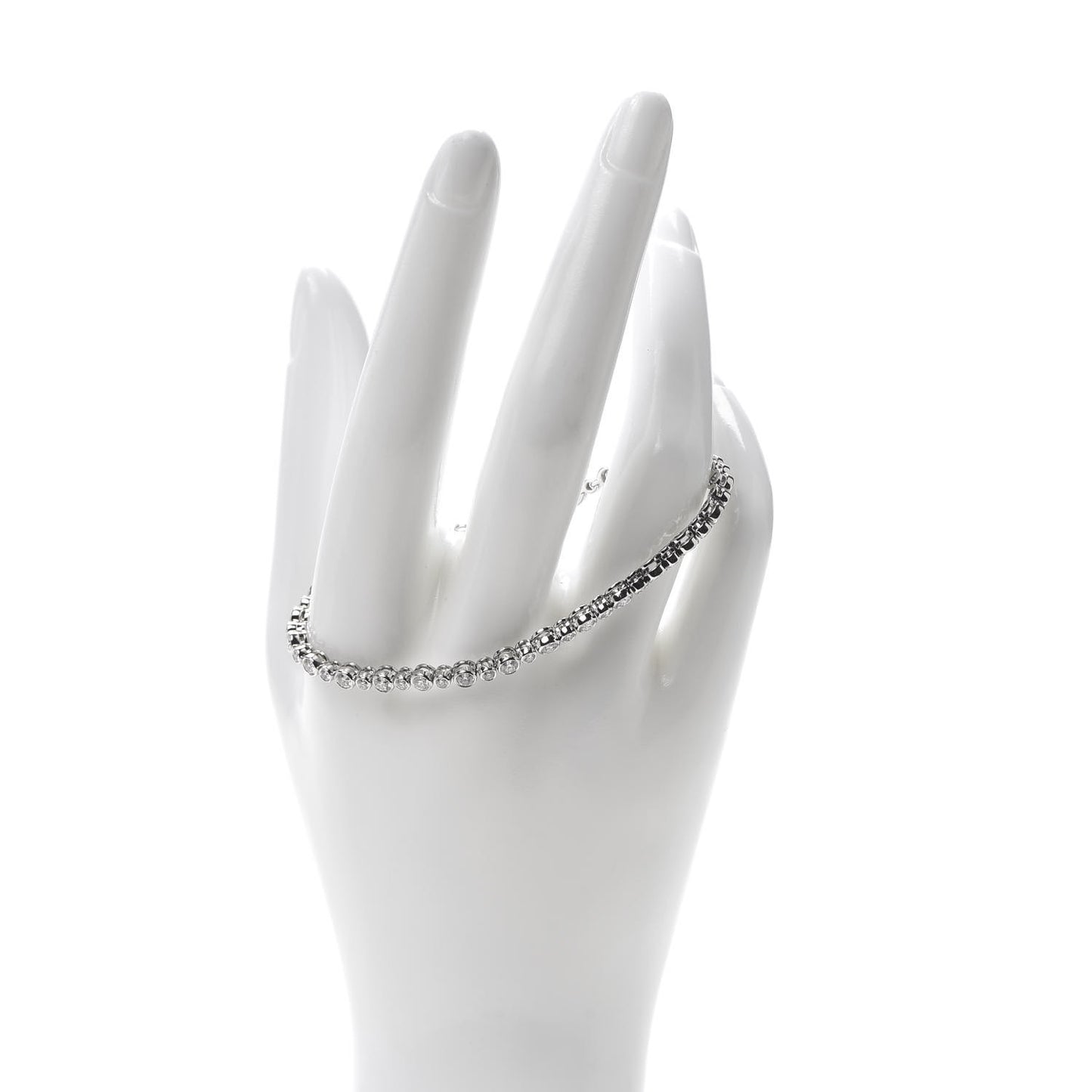 Platinum Diamond Jazz Graduated Bracelet