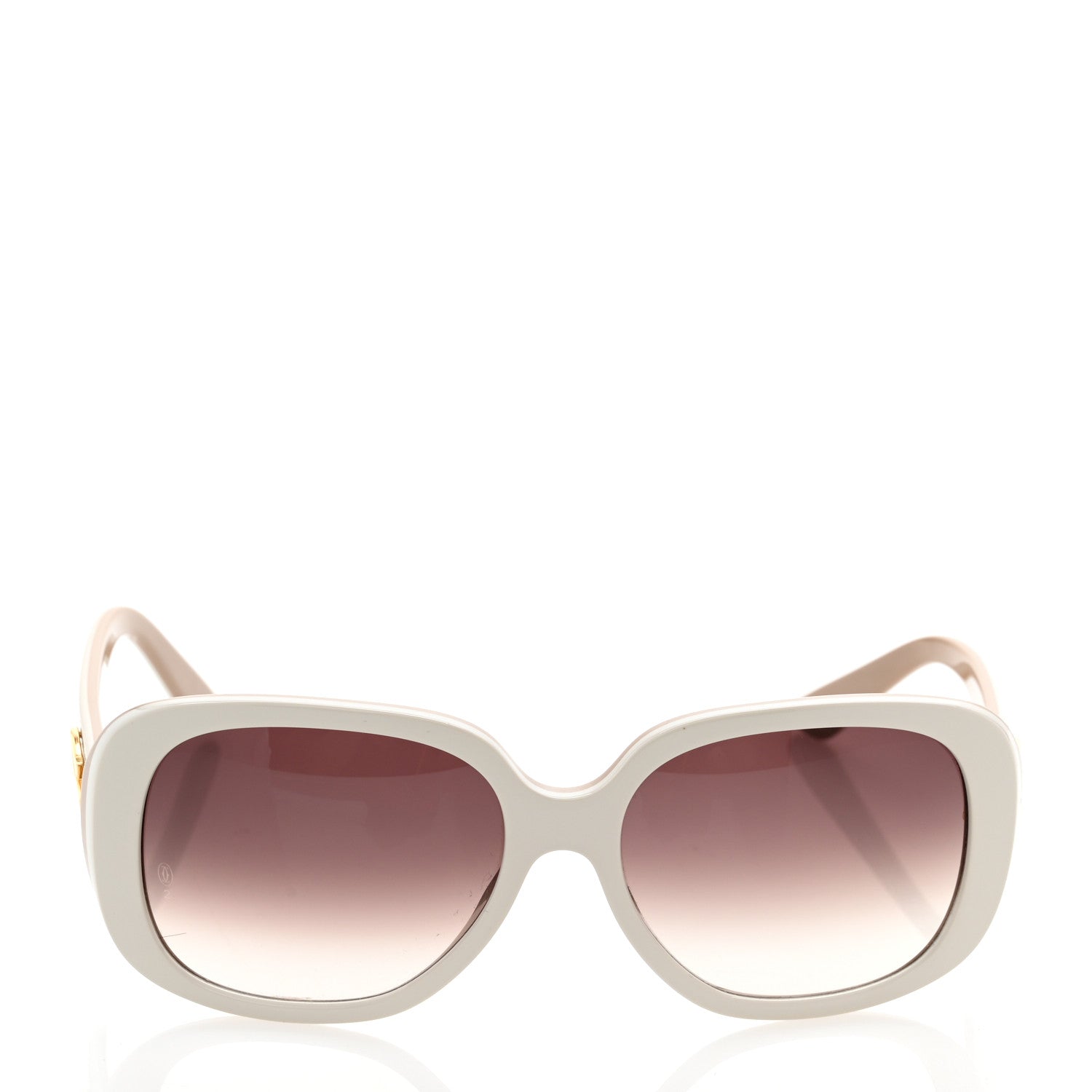 Cartier Acetate Sunglasses White Beige 2 of 7