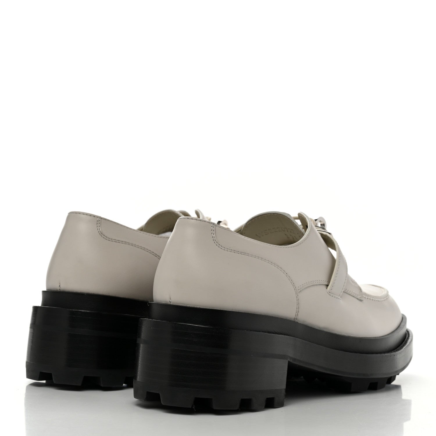 Hermes Glossed Calfskin First Derby 37.5 Beige Glaise 4 of 9