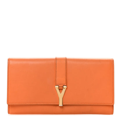 Saint Laurent Calfskin Classic Y Ligne Wallet Orange 1 of 14