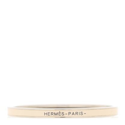 Hermes Enamel Printed Extra Narrow Uni Bracelet 62 White 1 of 5