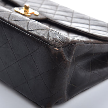 Chanel Lambskin Quilted Jumbo Single Flap Brown 12 of 19