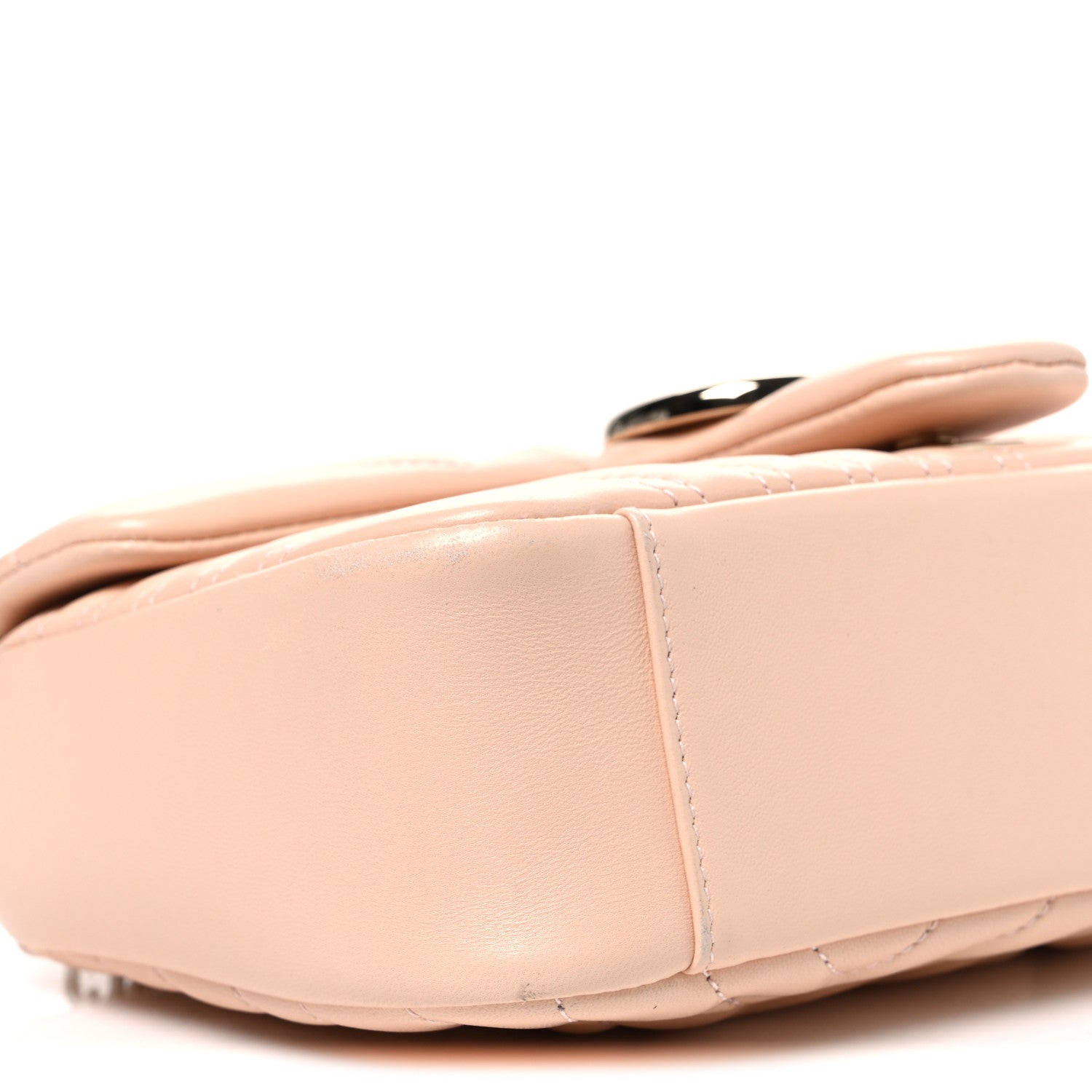 Gucci Lambskin Matelasse Medium GG Marmont Shoulder Bag Light Pink 9 of 10