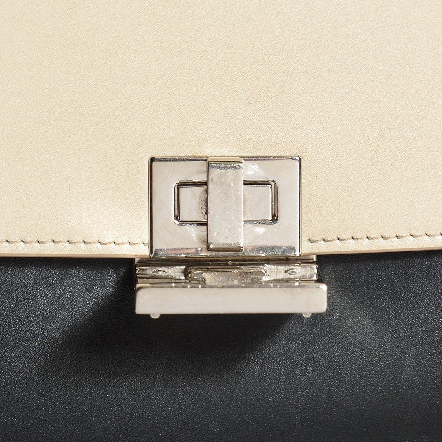 Satin Calfskin Small Tri-Color Trapeze Sun