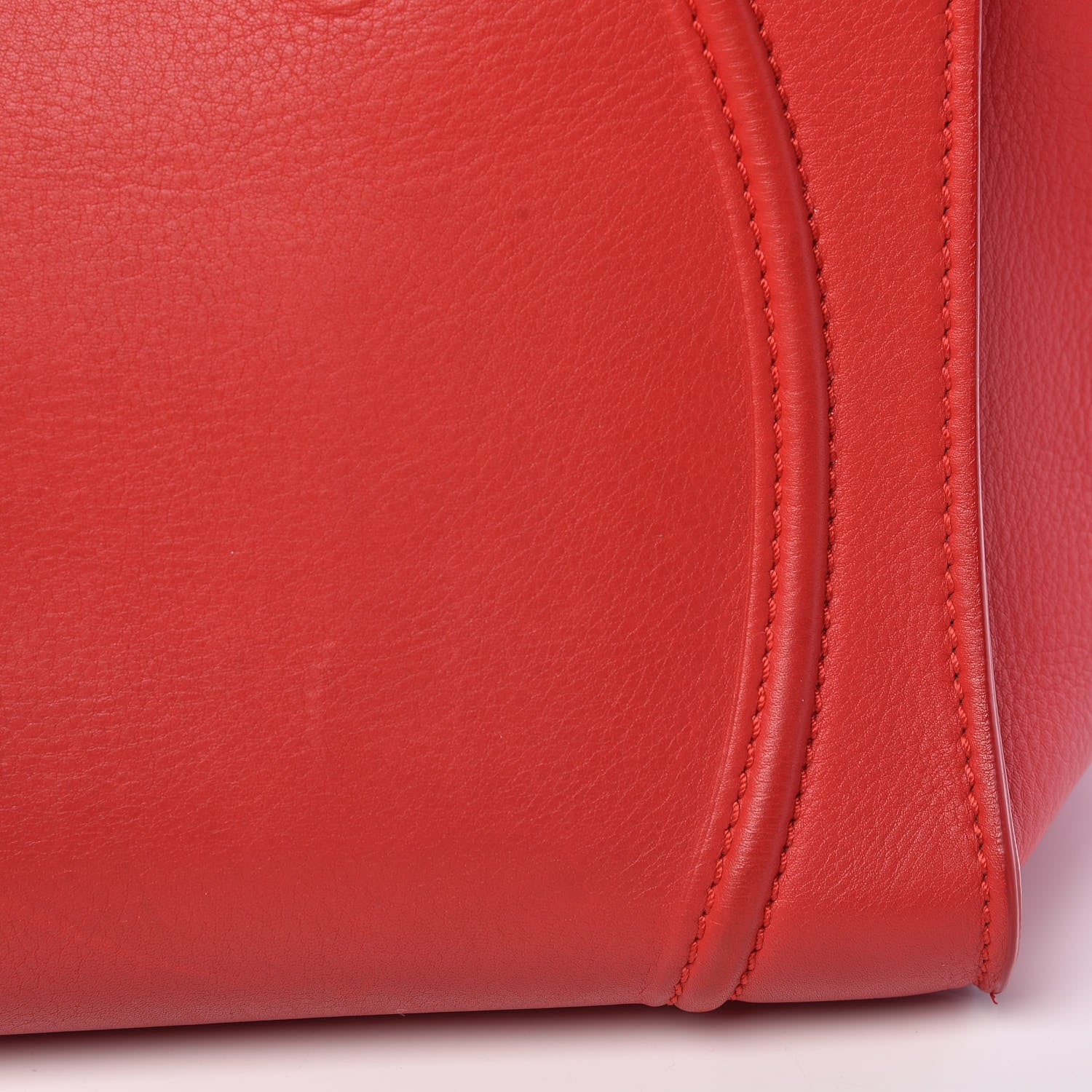 Celine Supple Calfskin Medium Phantom Luggage Vermillion 11 of 21