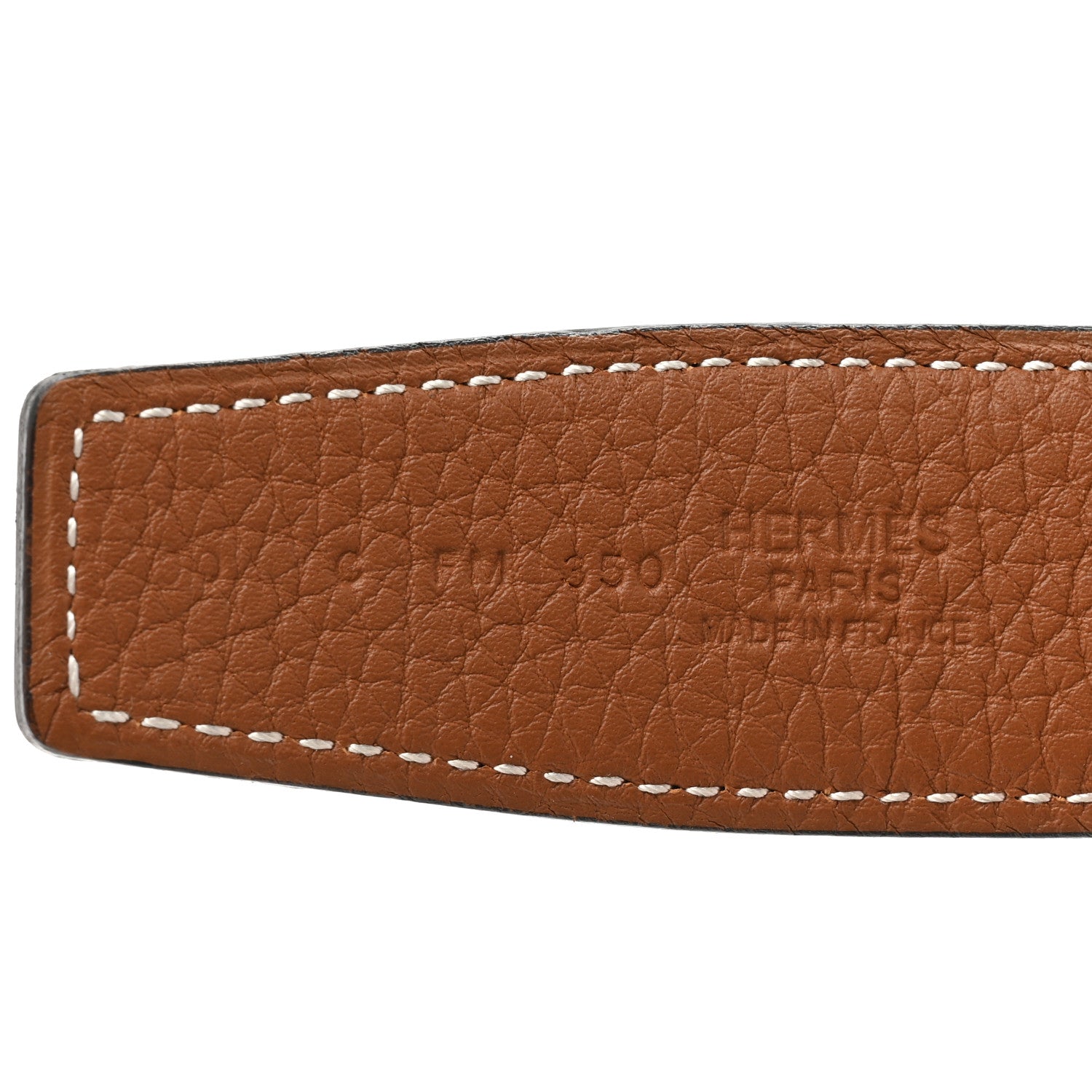 Hermes Box Togo 32mm H Belt 90 36 Black Gold 3 of 4