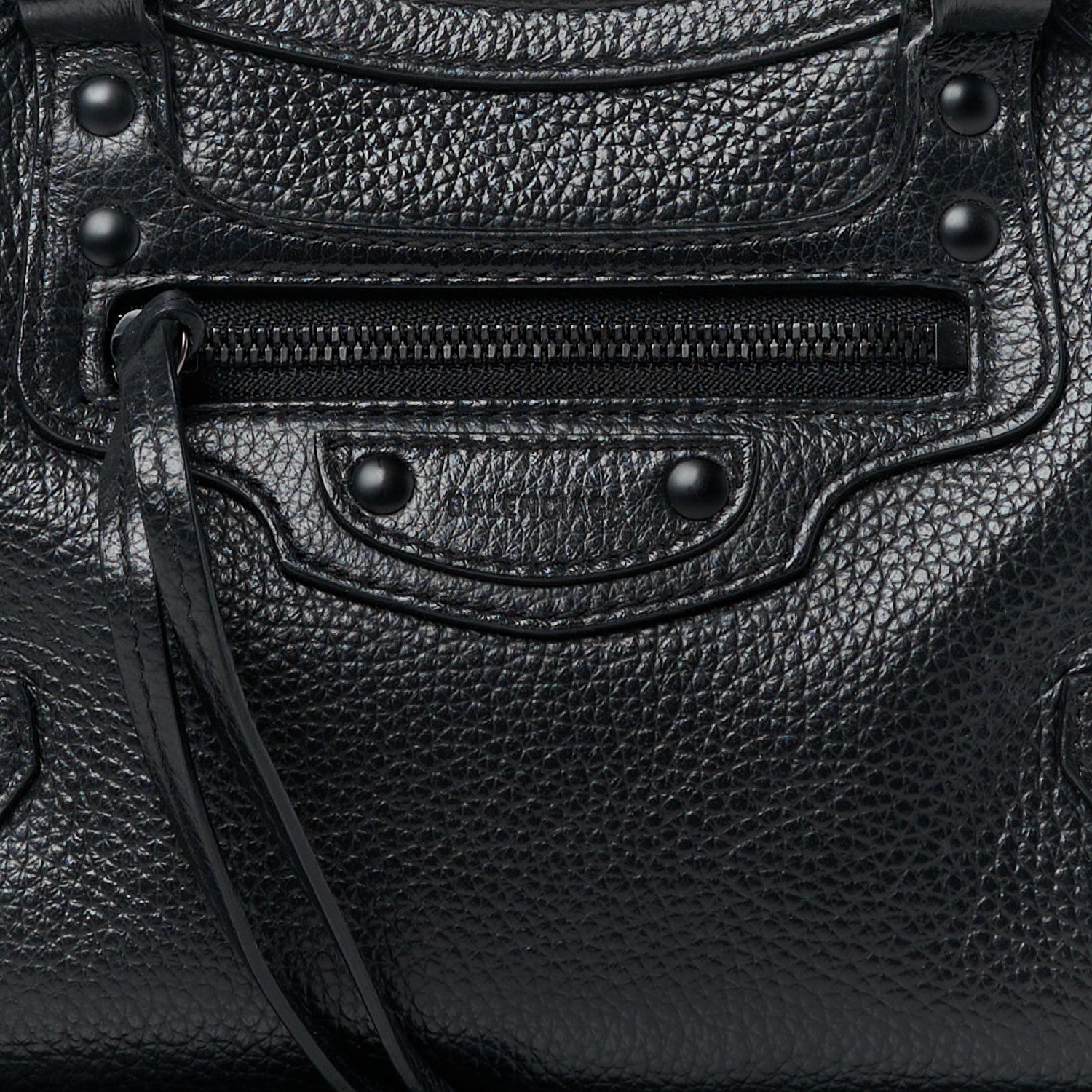 Balenciaga Grained Calfskin Neo Classic Black Hardware Mini City Black 8 of 10