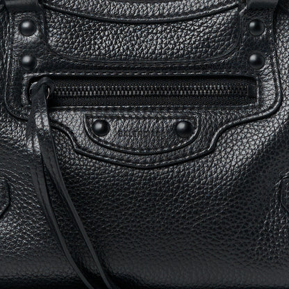 Balenciaga Grained Calfskin Neo Classic Black Hardware Mini City Black 8 of 10