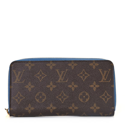 Louis Vuitton Monogram Zippy Wallet Blue Jean 1 of 9