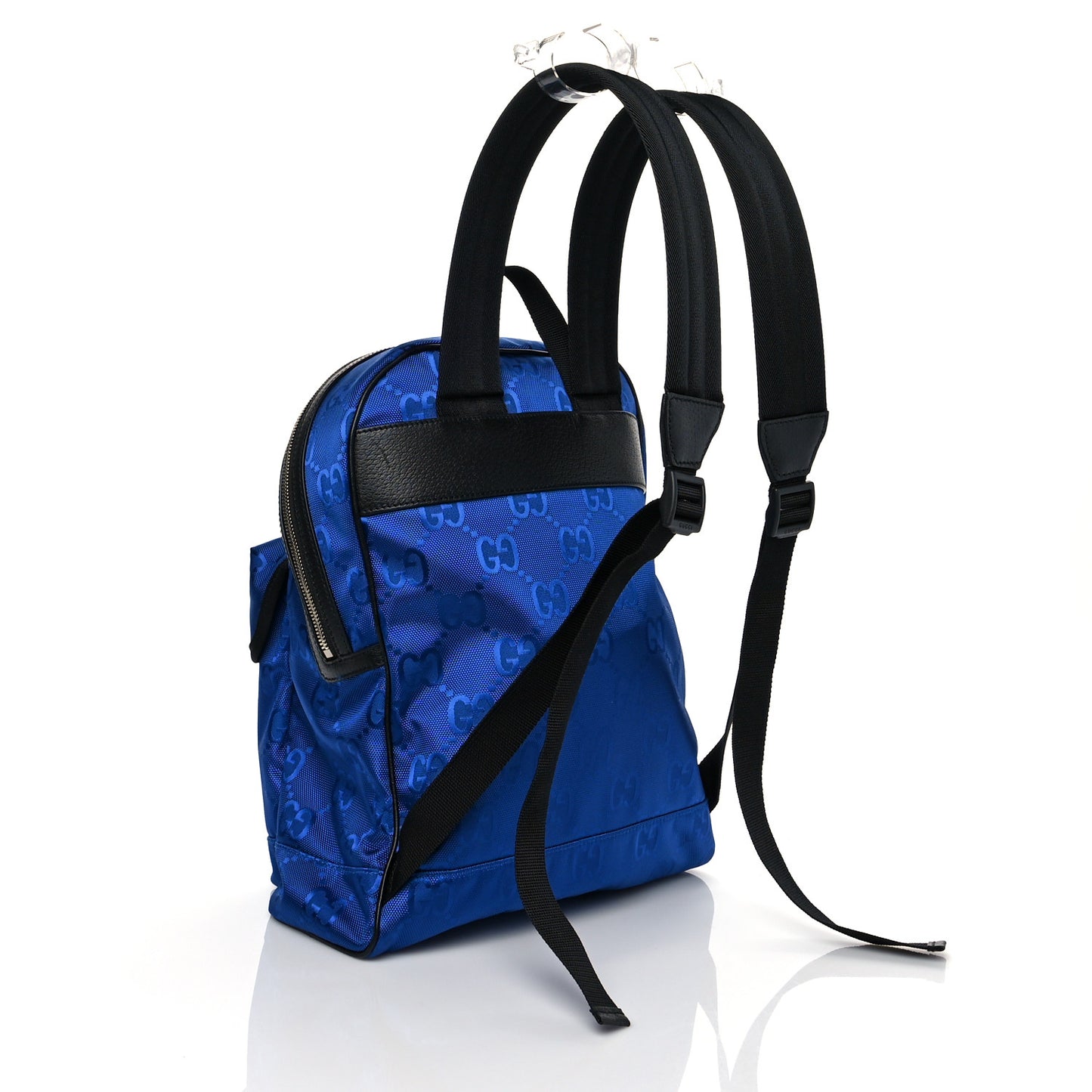 Econyl Nylon Monogram Off The Grid Backpack Guilted Blue Black