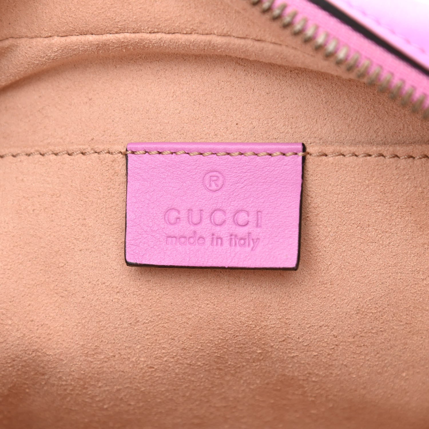 Gucci Calfskin Matelasse Small GG Marmont Chain Shoulder Bag Candy Mousse 6 of 10