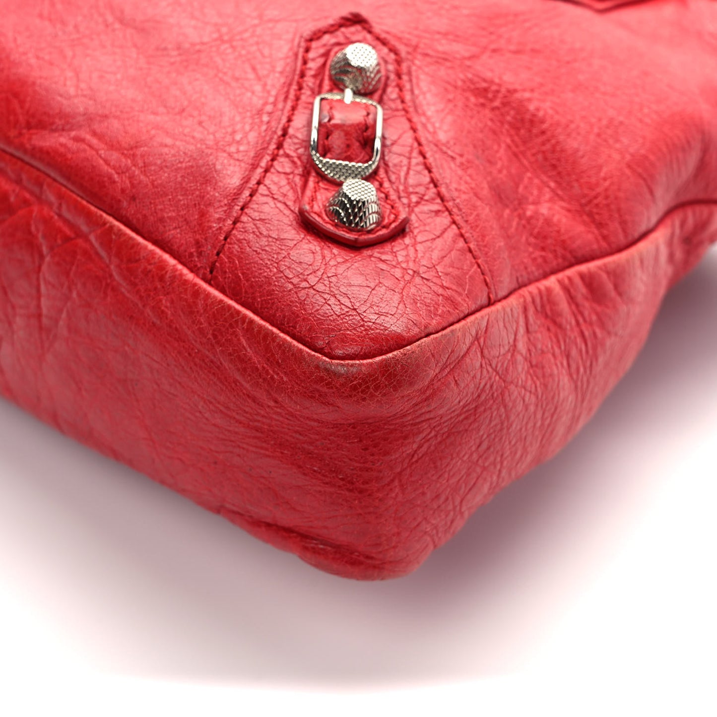 Agneau Giant 12 Silver Hardware Town Rouge Coquelicot