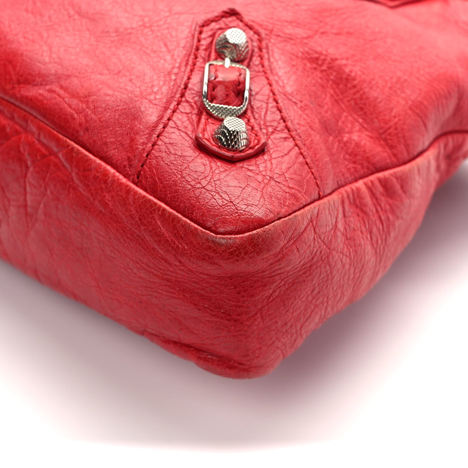 Balenciaga Agneau Giant 12 Silver Hardware Town Rouge Coquelicot 11 of 14