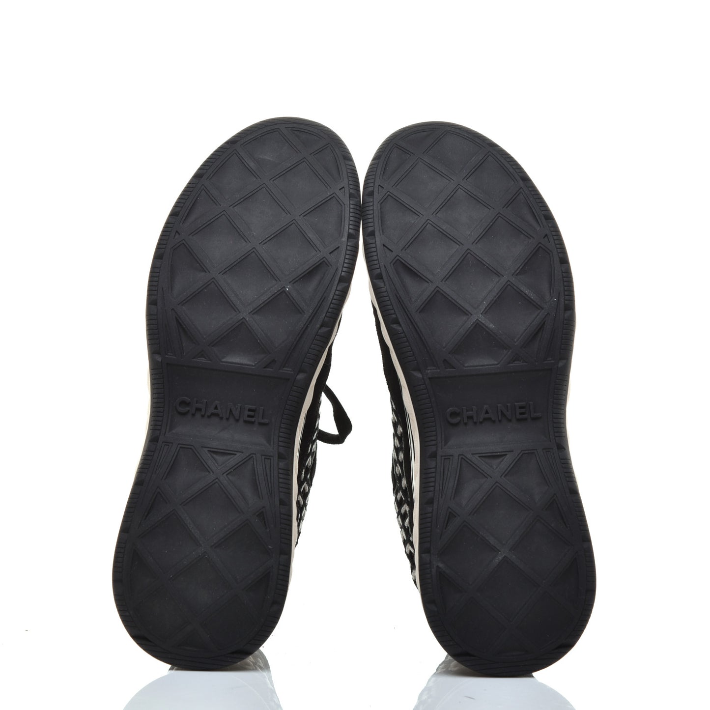 Suede Calfskin Embroidered CC Sneakers 41 Black