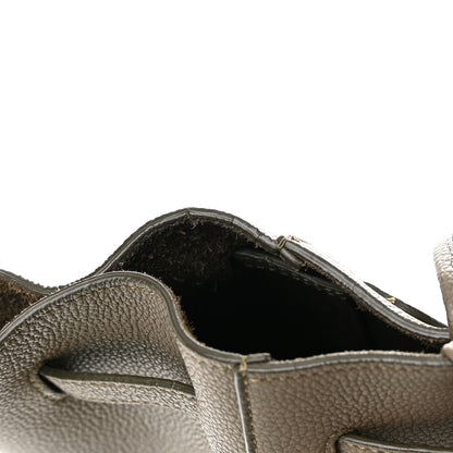 Celine Soft Grained Calfskin Small Belt Cabas Phantom Taupe 16 of 16