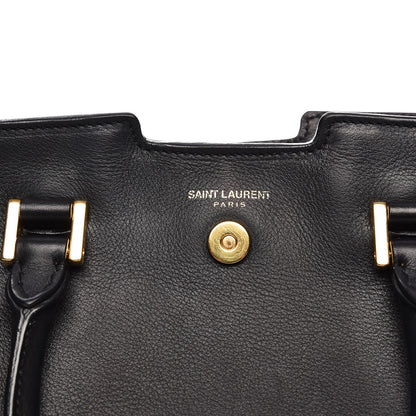 Saint Laurent Calfskin Monogram Baby Downtown Cabas Black 8 of 17