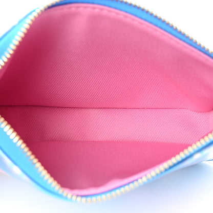 Louis Vuitton Vernis Valentine Mini Pochette Accessories Baby Blue Neon 4 of 5