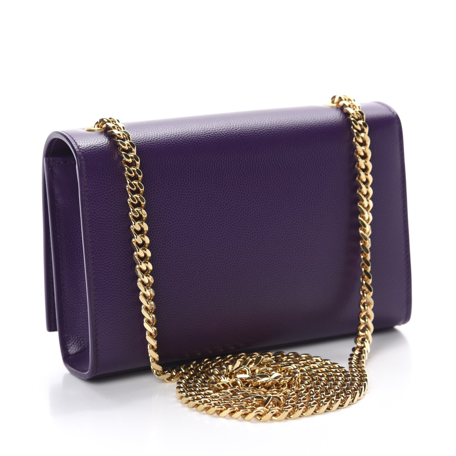 Saint Laurent Grain De Poudre Small Monogram Kate Satchel Lilac 3 of 10