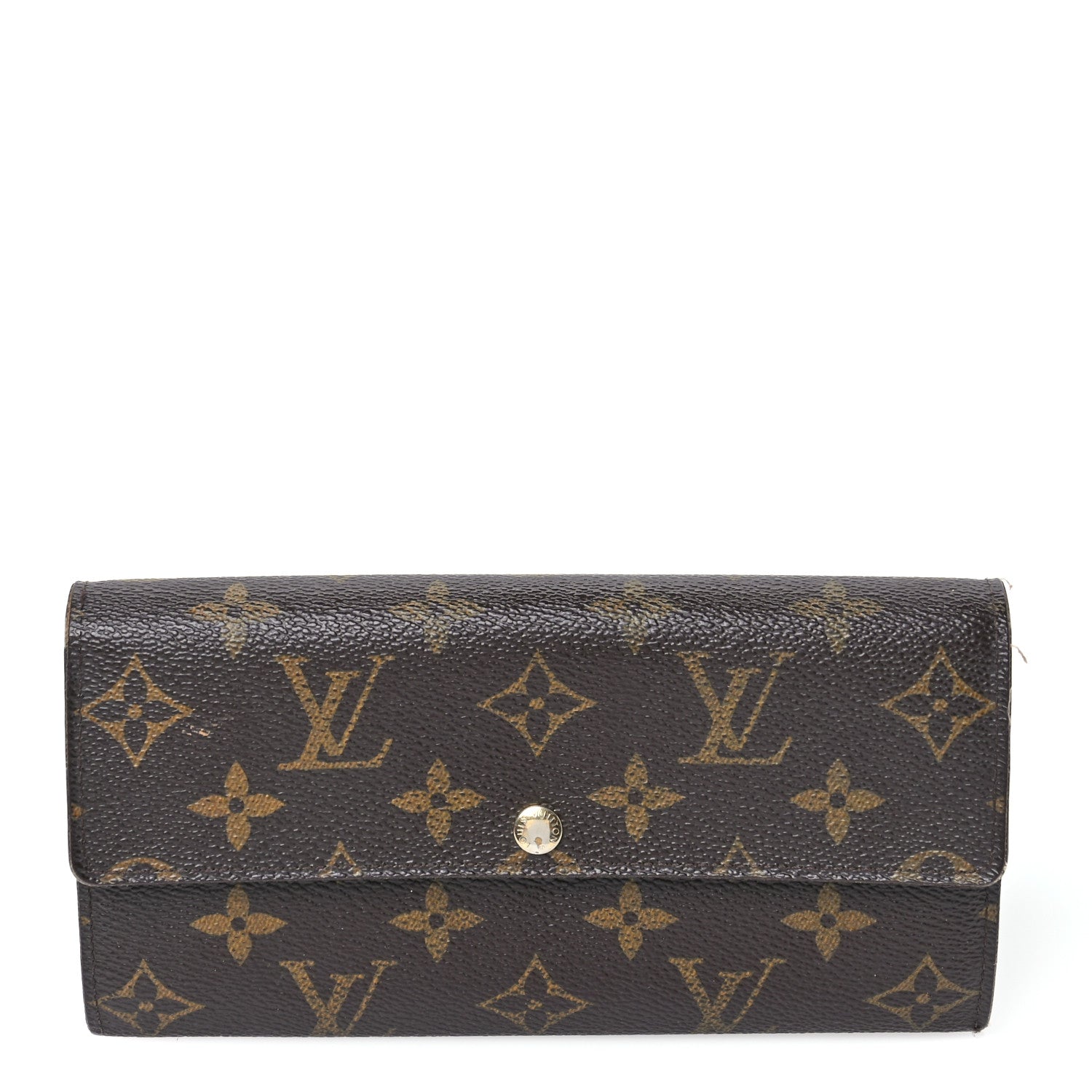 Louis Vuitton Monogram Leopard Sarah Wallet Blanc Corail 1 of 10