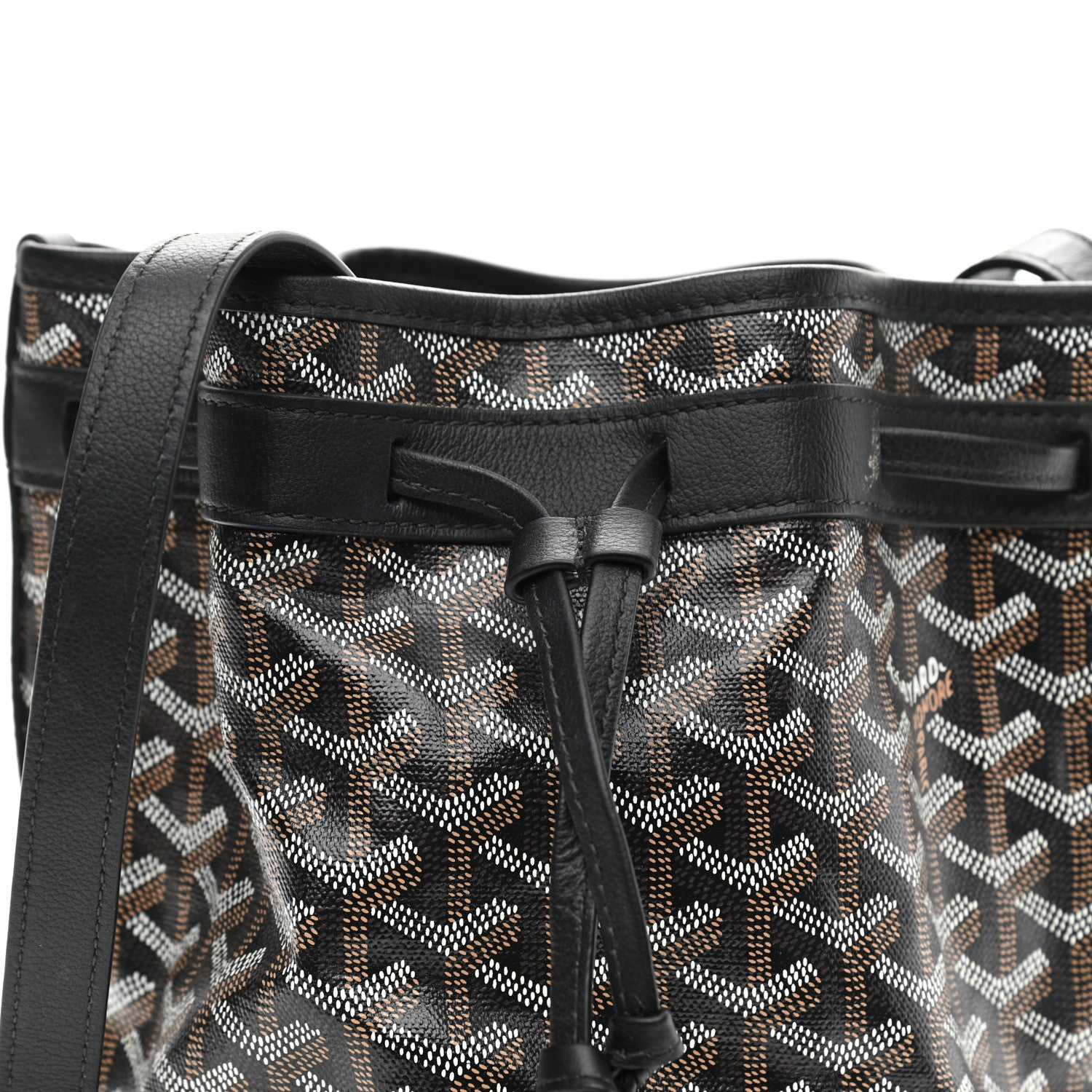 Goyard Goyardine Petit Flot Bucket Bag PM Black 7 of 11