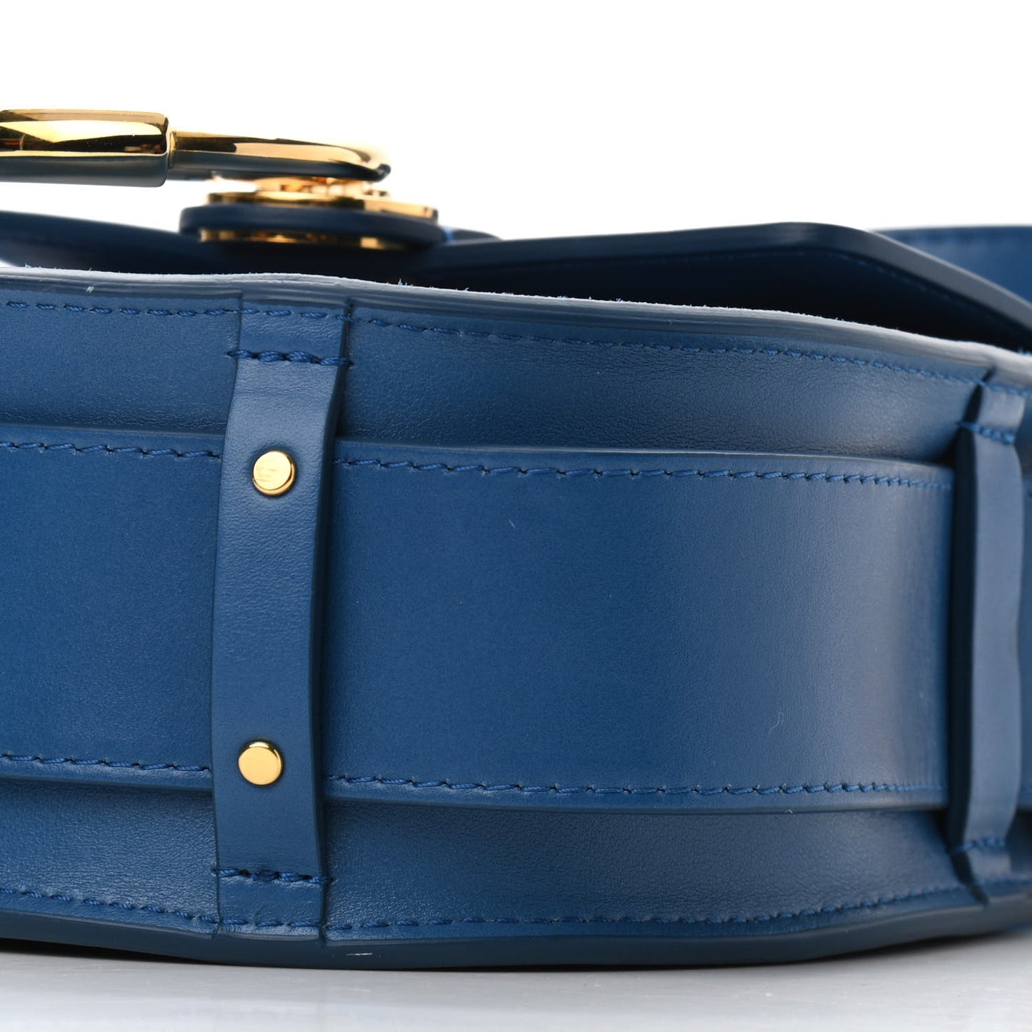 Calfskin Small Tess Bag Smoky Blue