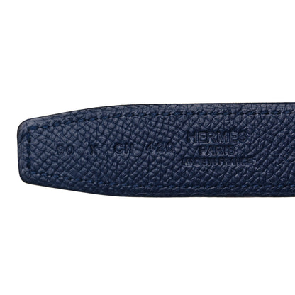 Hermes Swift Epsom 24mm Mini Constance H Belt 90 Black Bleu Saphir 4 of 5