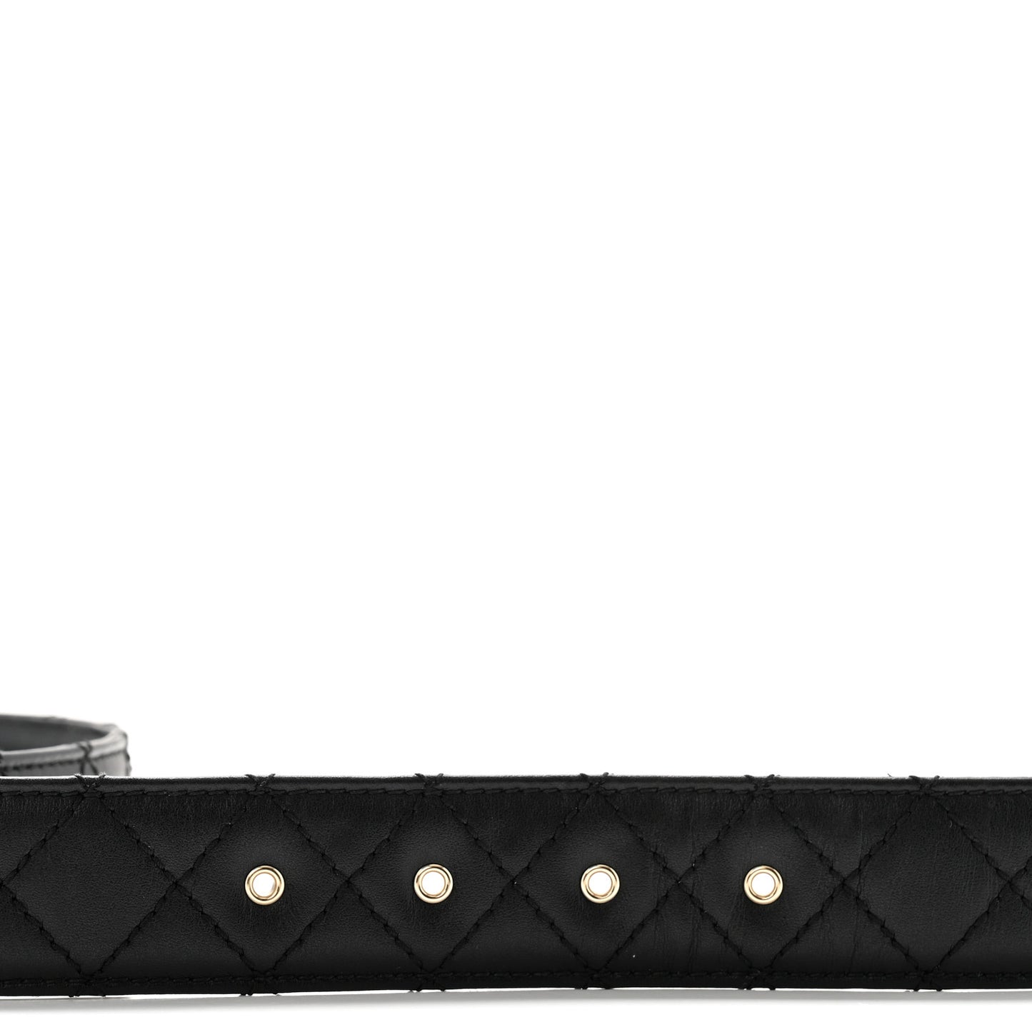 Calfskin Quilted CC Chain Belt 85 34 Black