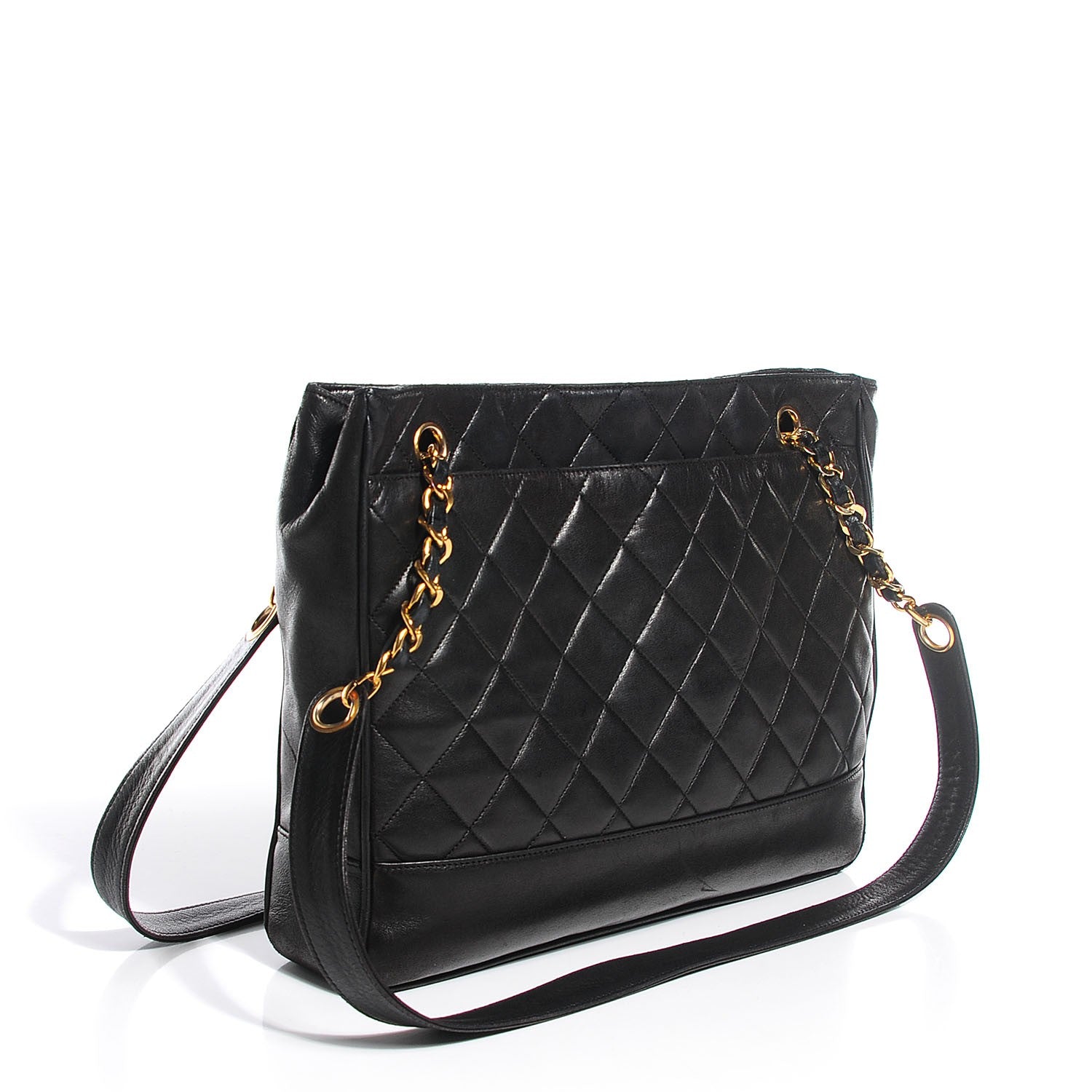 Chanel Lambskin Quilted Shoulder Bag Black 3 of 8