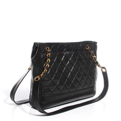 Chanel Lambskin Quilted Shoulder Bag Black 3 of 8