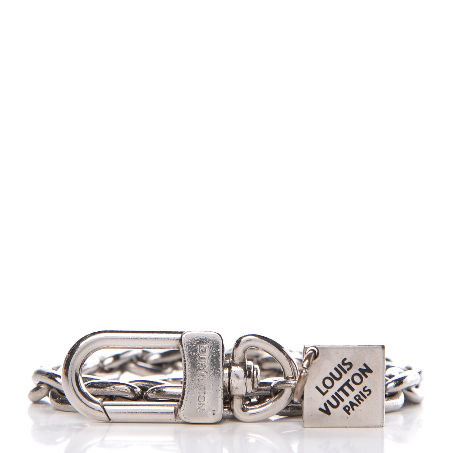 Metal Mens XL Key Chain Silver