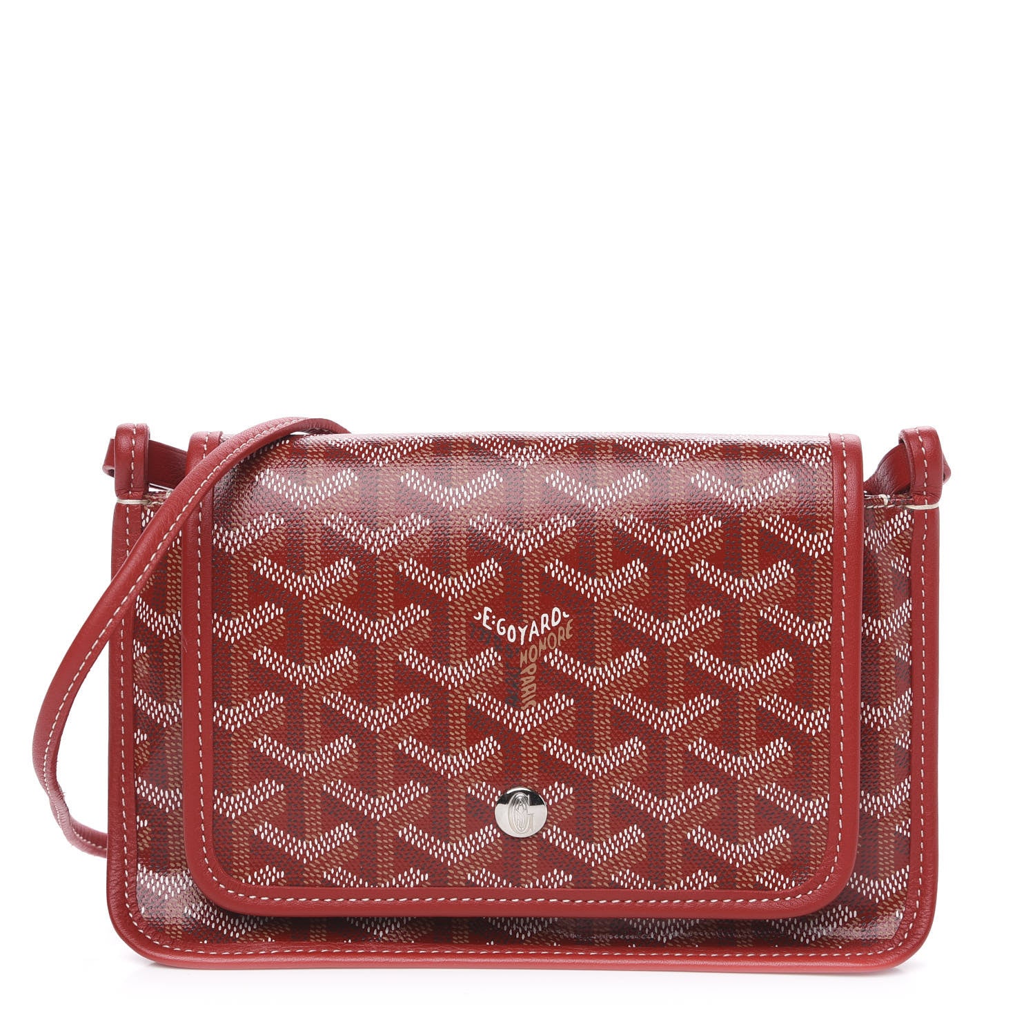 Goyard Goyardine Plumet Wallet Clutch Red 1 of 9