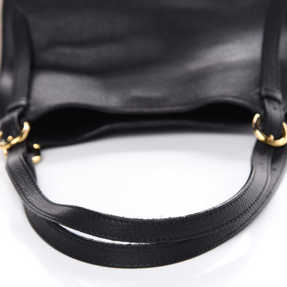 Burberry Grainy Calfskin House Check Small Canterbury Black 10 of 14