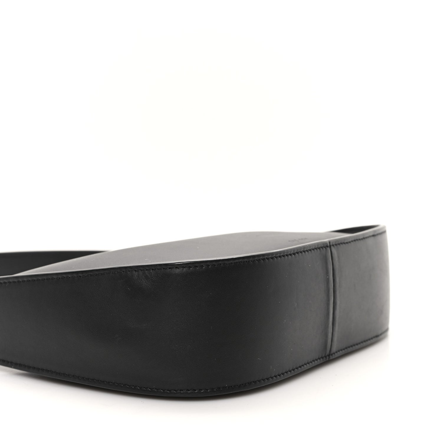 Smooth Calfskin Half Moon Shoulder Bag Black