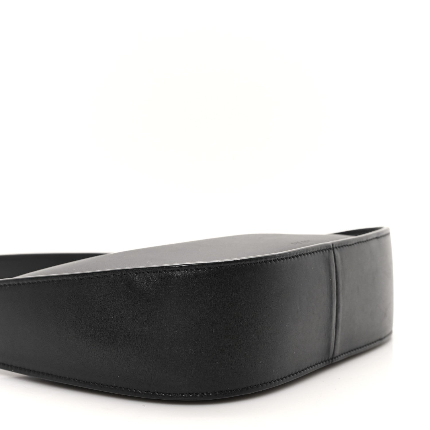 The Row Smooth Calfskin Half Moon Shoulder Bag Black 5 of 9