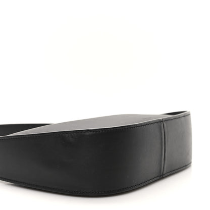 The Row Smooth Calfskin Half Moon Shoulder Bag Black 5 of 9