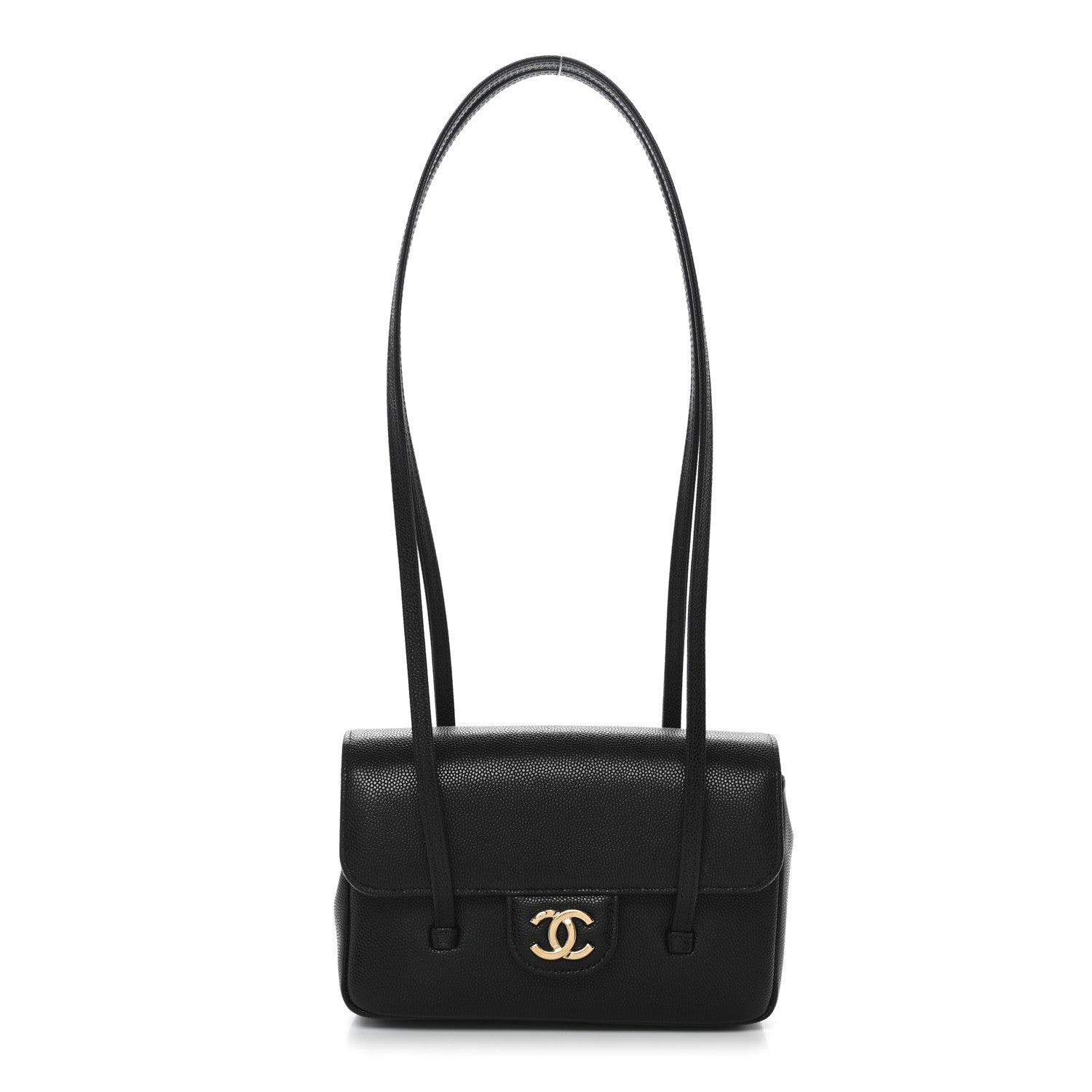 Chanel Shiny Caviar Mini Preppy Coco Shoulder Bag Black 1 of 11