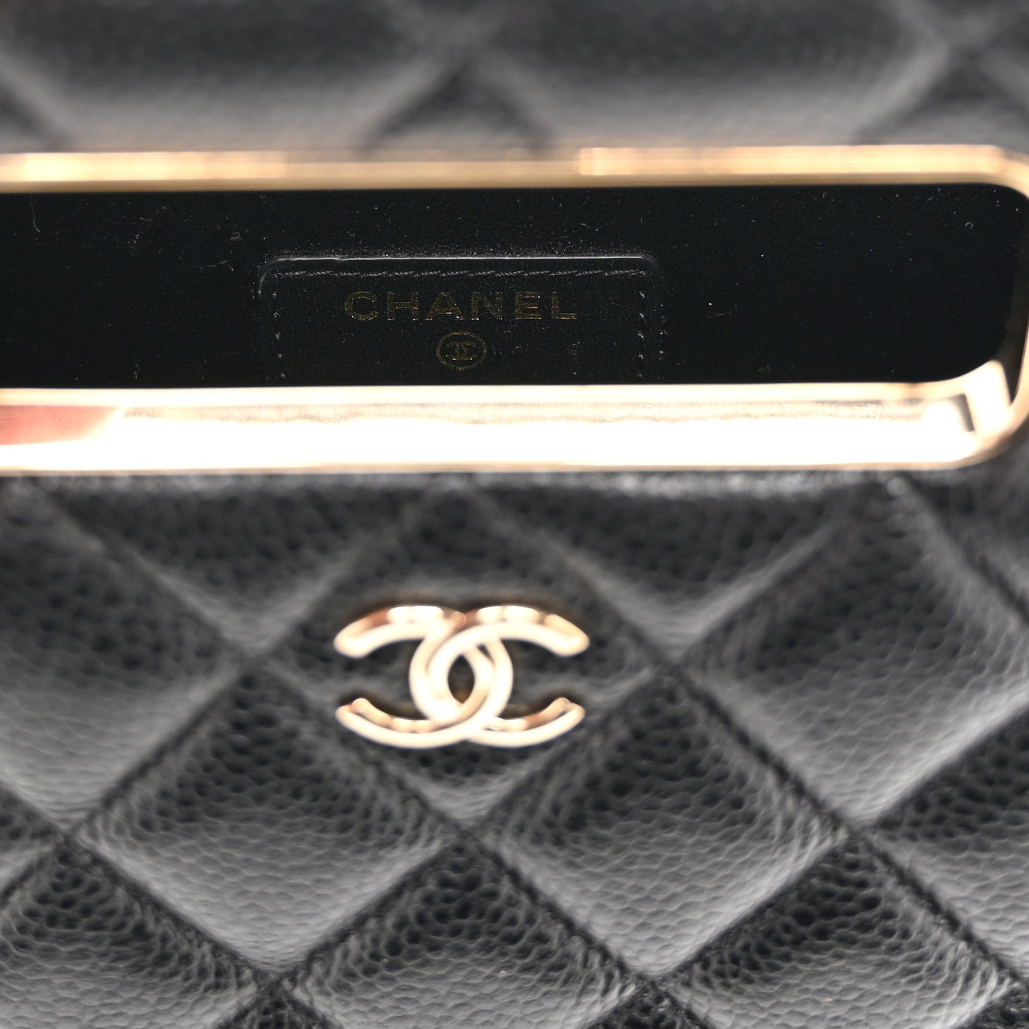 Chanel Caviar Quilted Evening Box Bag Black 6 of 10