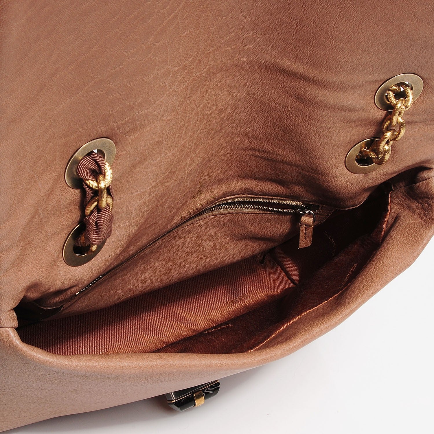 Lanvin Lambskin Quilted Medium Happy Shoulder Bag Mastic 5 of 9