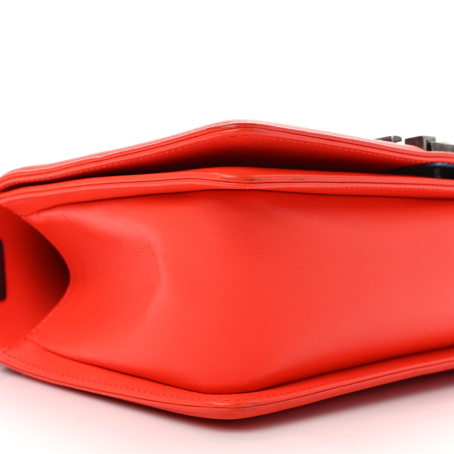 Chanel Calfskin Chevron Quilted Medium Boy Flap Coral 8 of 12