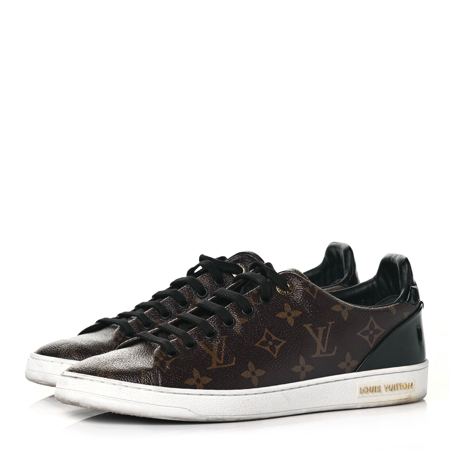 Louis Vuitton Patent Monogram Frontrow Sneakers 41 3 of 7