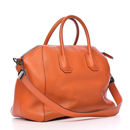 Givenchy Sugar Goatskin Medium Antigona Orange 3 of 17