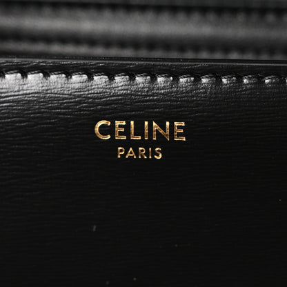 Celine Shiny Calfskin Teen Triomphe Black 6 of 10