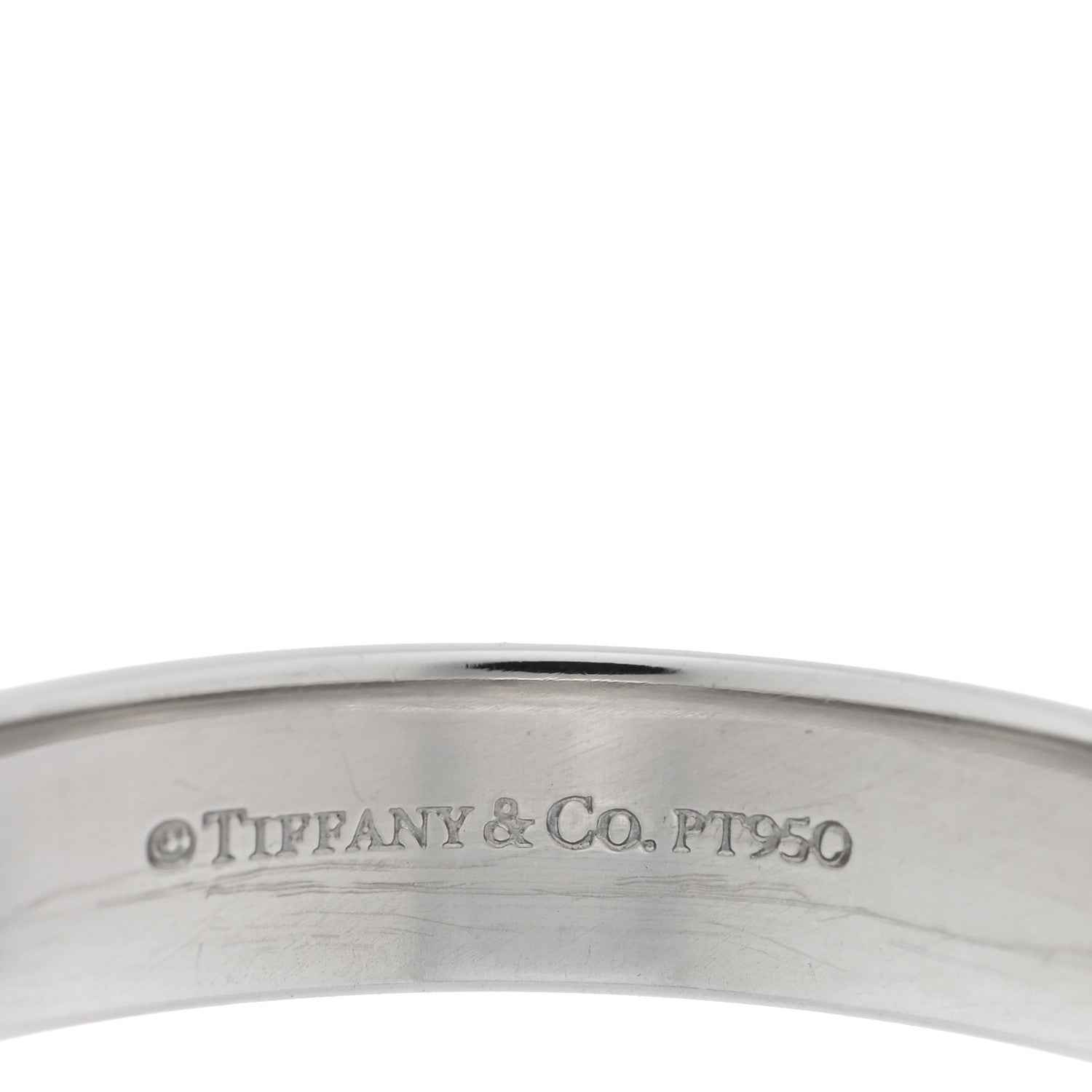 Tiffany Platinum 4.5mm Forever Wedding Band Ring 63 10.25 4 of 5