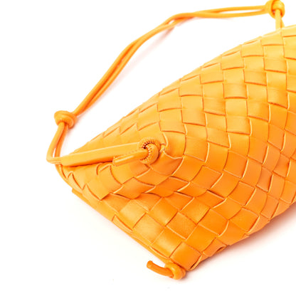 Bottega Veneta Nappa Intrecciato Pouch On Strap Tangerine 9 of 10