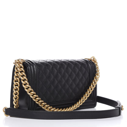 Chanel Caviar Quilted Medium Boy Flap Black 3 of 10