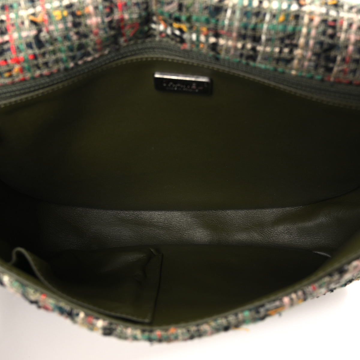 Tweed Sequins Havana Stroll Messenger Khaki